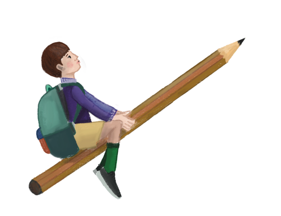 Boy pencil